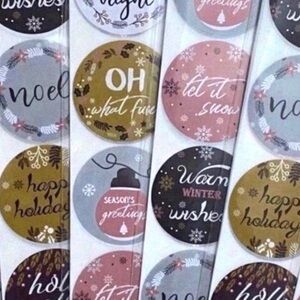 40 Holiday Stickers Assortment